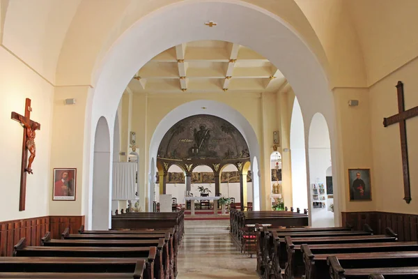 São Jakobus Igreja Interior Baía Kvarner Opatija Croácia Europa — Fotografia de Stock