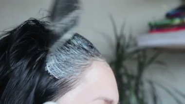Saç boyama kız bir Kuaför Salonu