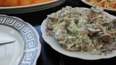 Acara Khachapuri Gürcü mutfağı restoran. Gürcü gıda