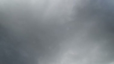 Mavi gökyüzünde hareket eden bulutlar