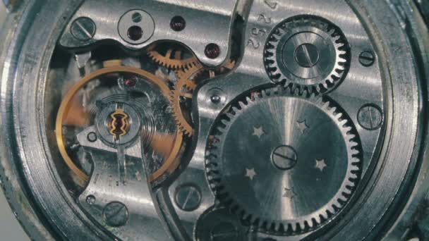 Clock Mechanism Works — Stock Video