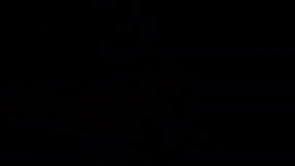 Vodní pára. Bílý proud páry pod tlakem na černém pozadí. 4K — Stock video
