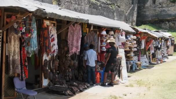 Old Historical Fort in Stone Town, Zanzibar, Tanzania. Inside The Ngome Kongwe — Stock Video