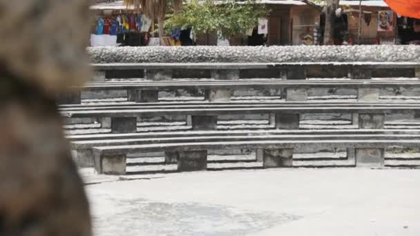 Amfiteater byggd i gamla Stone Town Fort, Zanzibar, gamla fortet Ngome Kongwe — Stockvideo