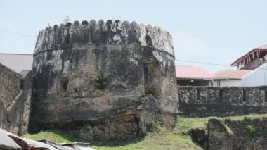 Stone Town, Zanzibar, Tanzanya 'daki eski tarihi kale. Ngome Kongwe 'nin içinde
