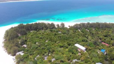 Turkuaz Okyanusu 'ndaki Cennet Özel Mnemba Adası, Zanzibar, Hava Manzarası