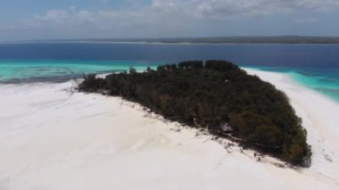 Turkuaz Okyanusu 'ndaki Cennet Özel Mnemba Adası, Zanzibar, Hava Manzarası