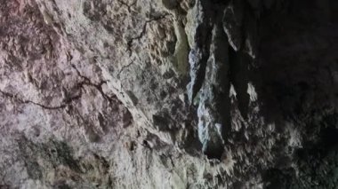Yeraltı Mağarası ve Kuza Mağarası Tavanından sarkan Stalactite Kaya oluşumları