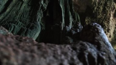 Yeraltı Mağarası ve Kuza Mağarası Tavanından sarkan Stalactite Kaya oluşumları