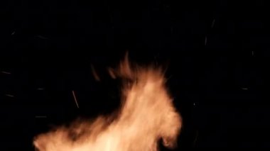 Kara Arkaplanda Alevler, Geceleyin Şenlik Ateşi