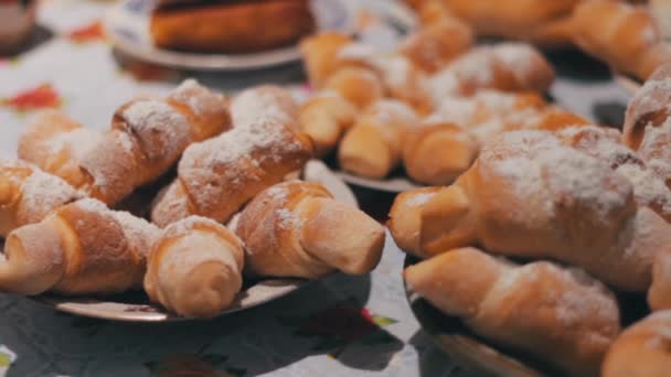 Baking on the table — Stock Video