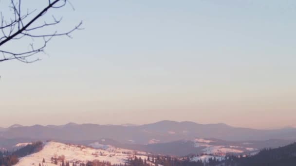 Panorama das Montanhas Cárpatas — Vídeo de Stock