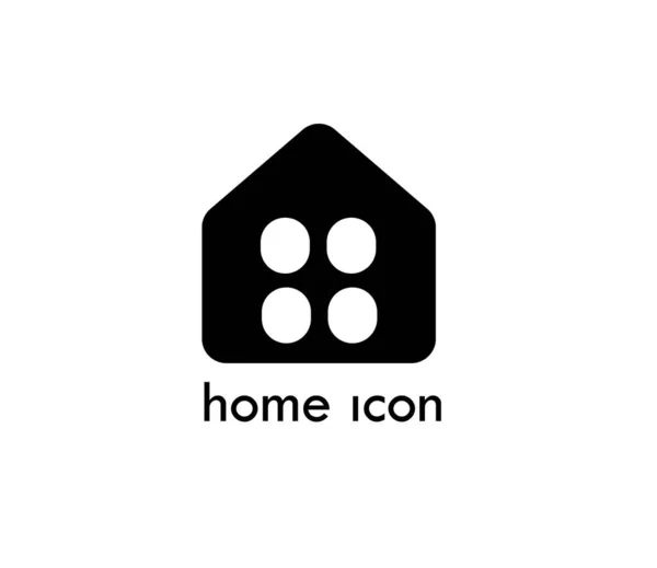 Design Icône Maison Rester Maison Modèles Conception — Image vectorielle