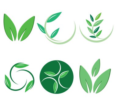 Yaprak sembolü vektör illüstrasyonu