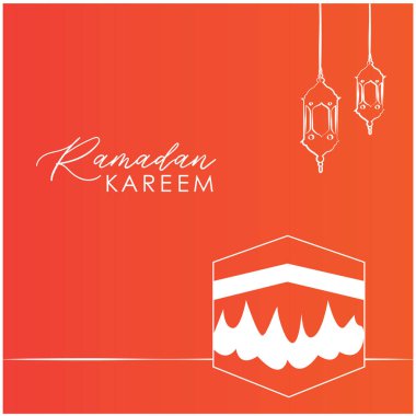 Ramazan Kareem kart tasarım şablonu