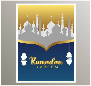 Ramazan Kareem kart tasarım şablonu