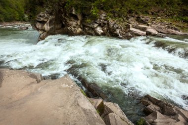 mountain river, stones, water flow, the roots of the trees, landscape, wildlife, river, mountain, stream, water, waterfall, nature