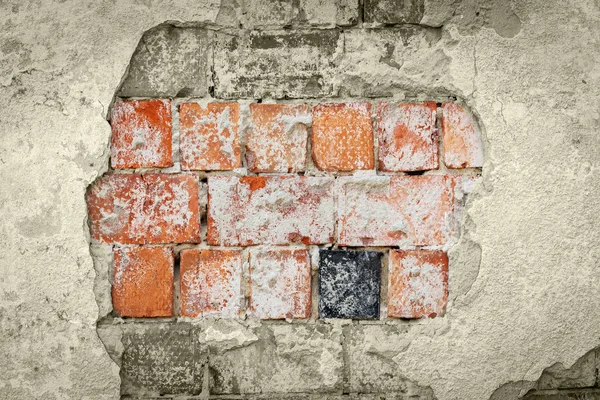 Piedra, ladrillo, textura, yeso, pared, fondo, viejo, abstracto, piedra, hormigón, envejecido — Foto de Stock