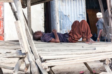 People in Kenya, the black people, the lives of people in Africa
