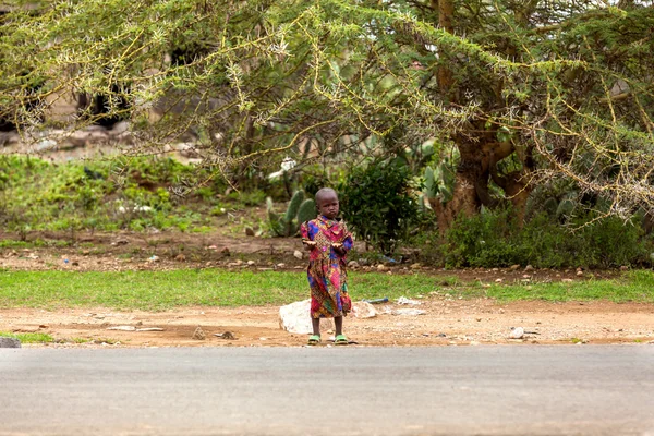 Люди в Кении, чернокожие, жизни людей в Африке — стоковое фото