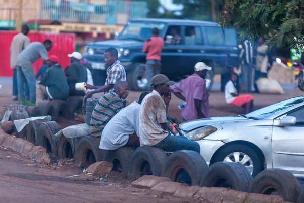 People in Kenya, the black people, the lives of people in Africa — Zdjęcie stockowe