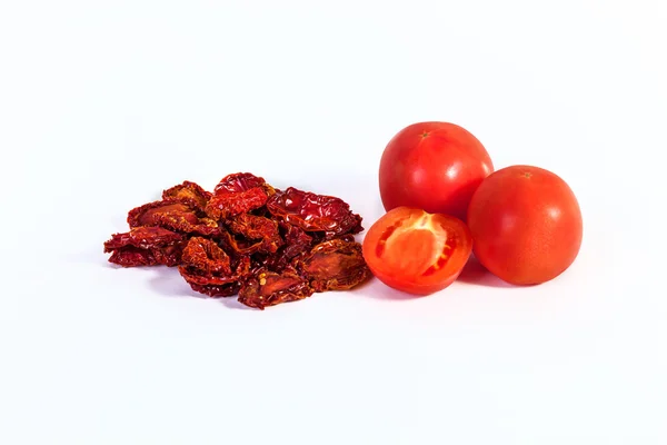 Kurutulmuş domates, güneşte kurutulmuş domates zekâ pişmiş kuru domates — Stok fotoğraf