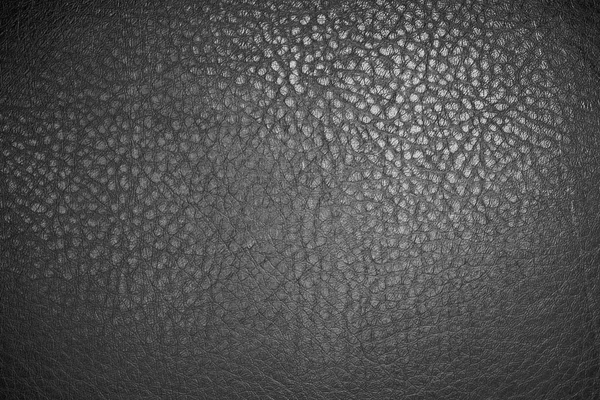 Black leather material texture background close up — Stock Photo, Image