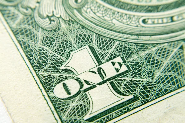 미국 지폐 빌 달러 근접 촬영 — 스톡 사진