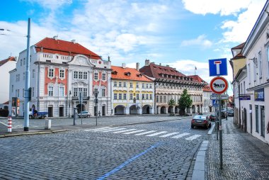 Çek Cumhuriyeti, Prag. Mayıs 9, 2014: Prag renkli evler