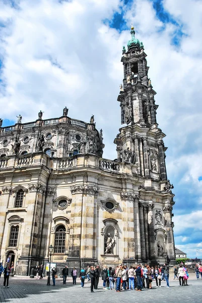Dresden, deutschland. 13. mai 2014: kreuzkirche in dresden — Stockfoto