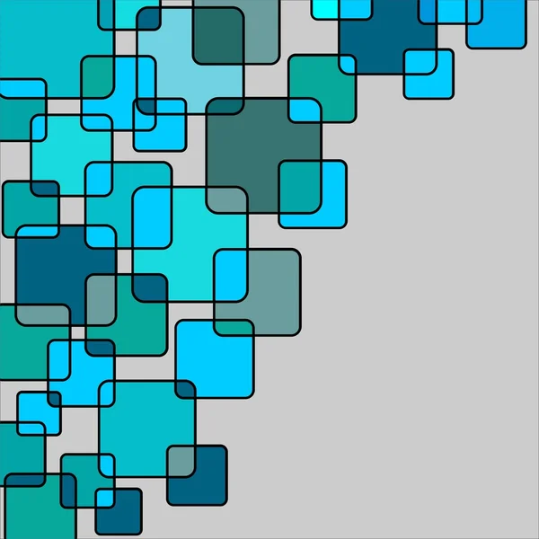 Fond graphique dans des tons turquoise — Image vectorielle