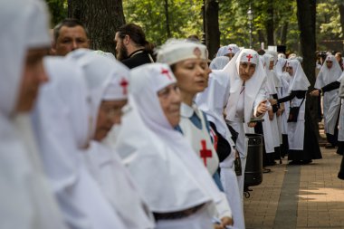 Kiev'de barış için alayı bir parçası