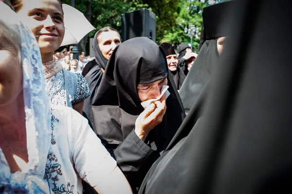 Parte de la procesión por la paz en Kiev — Foto de Stock