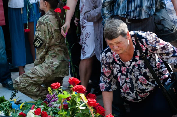 Memorial to soldiers of the National Guard — Stock Photo, Image