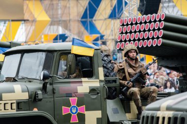 Military parade in Ukraine clipart