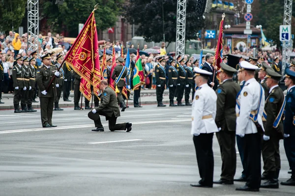 Στρατιωτική παρέλαση στην Ουκρανία — Φωτογραφία Αρχείου