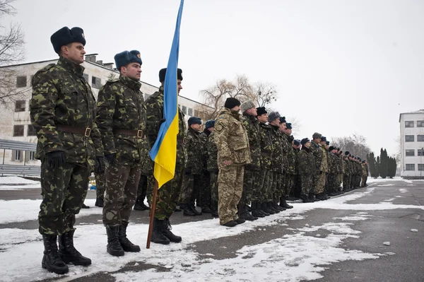 Повернутий солдатів — стокове фото