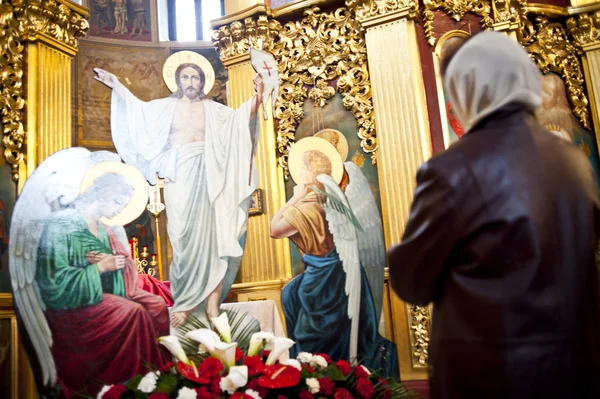 Liturgy at St. Michael's Cathedral — Stock Photo, Image