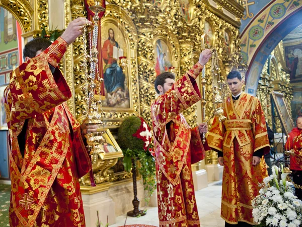 Liturgia na Catedral de São Miguel — Fotografia de Stock