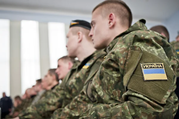 Στρατιώτες του Τάγματος "Chernihiv" — Φωτογραφία Αρχείου