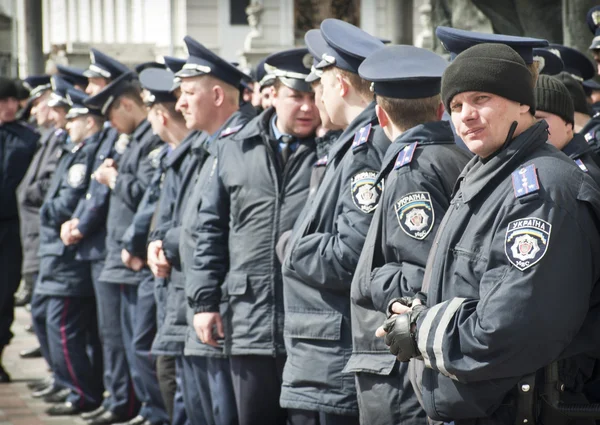 Massenproteste von Bergarbeitern — Stockfoto