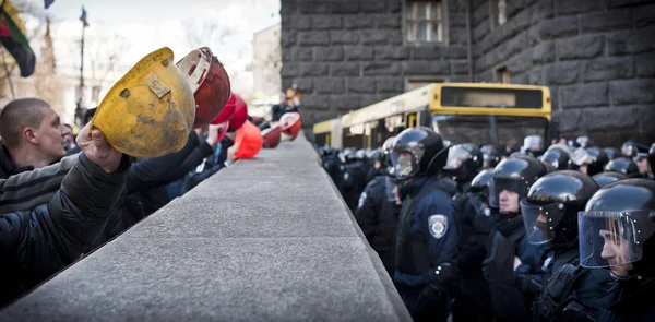 Massenproteste von Bergarbeitern — Stockfoto