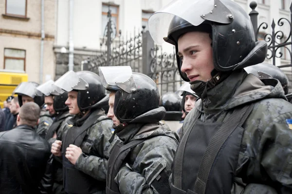 Massenproteste von Bergarbeitern — Stockfoto