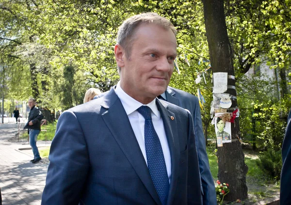 Donald Tusk in Kiev — Stock Photo, Image