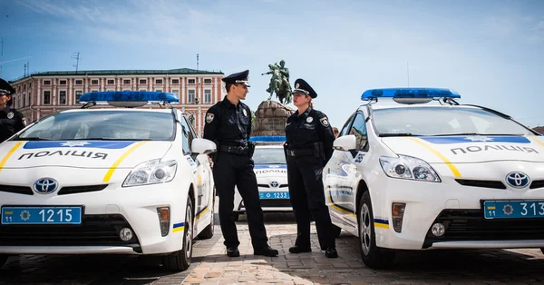 Nueva patrulla policial hizo el juramento — Foto de Stock