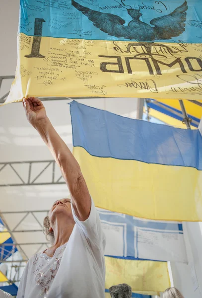 Dia da Bandeira Nacional na Ucrânia — Fotografia de Stock
