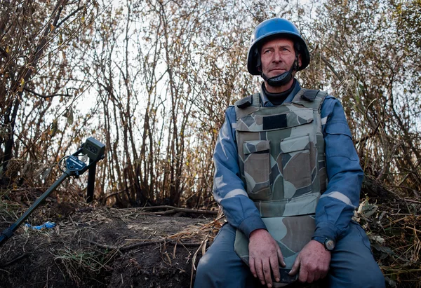 Demining peat fields — Stock Photo, Image