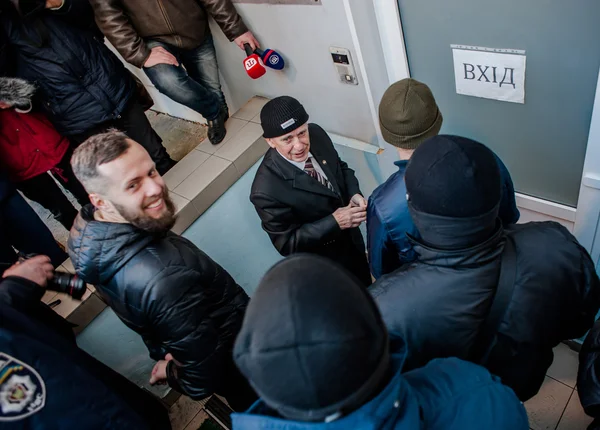 Пикетинг пророссийской политической партии — стоковое фото