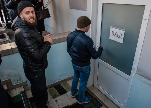 Piquetage parti politique pro-russe — Photo