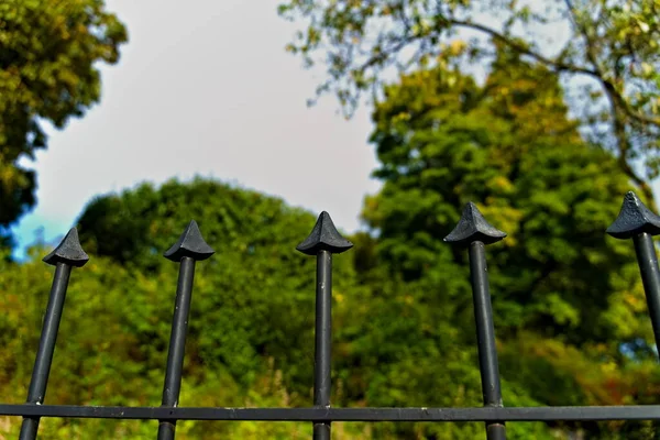 Traditioneel Gesmeed Spike Hek Gemaakt Van Gietijzer Hoge Kwaliteit Foto — Stockfoto